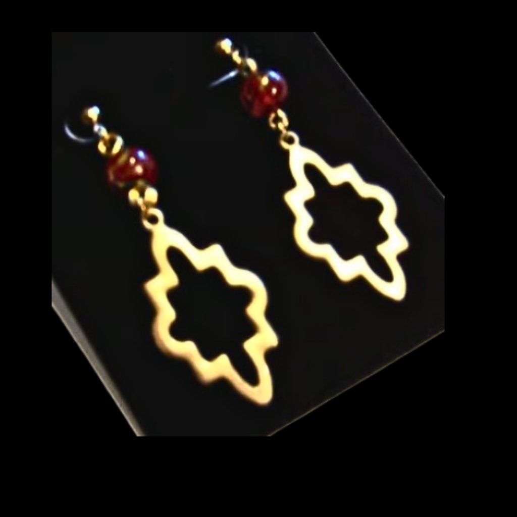 Chevron Metalwork Earrings - Ltd